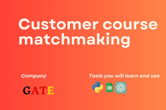 Customer course matchmaking GATE