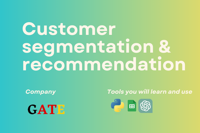 Customer segmentation & recommendation GATE