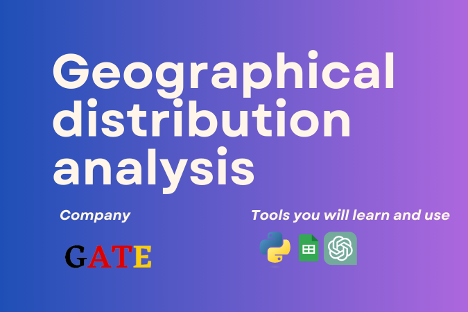 Geographical distribution analysis GATE