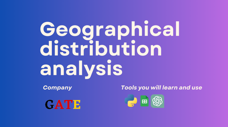 Geographical distribution analysis GATE